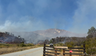Firefighters battle 'Mines Fire' in Santa Clara County