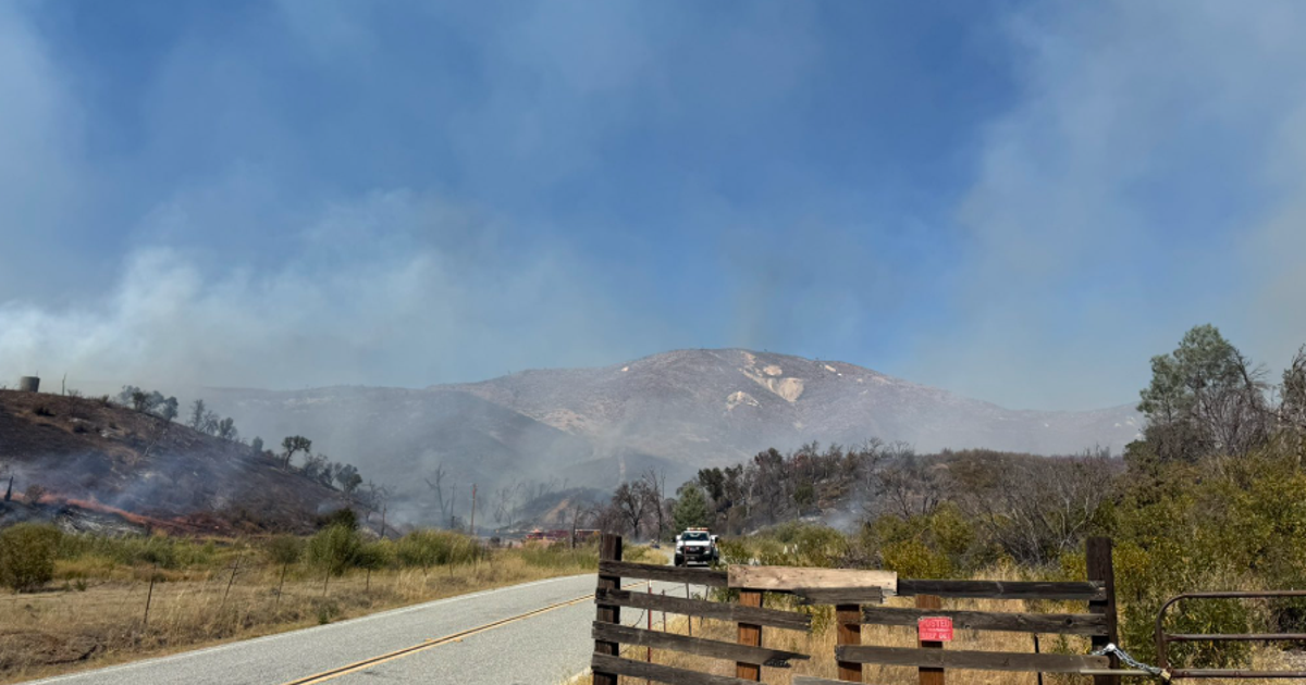Firefighters battle 'Mines Fire' in Santa Clara County