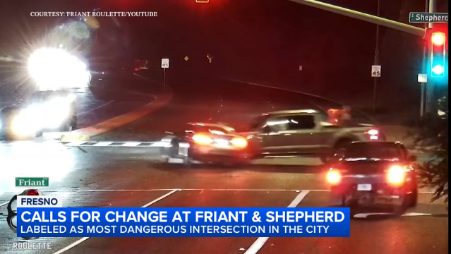 Friant and Shepherd Named Fresno’s Most Dangerous Intersection in Report