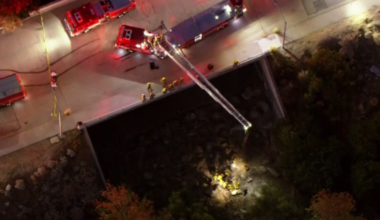 1 dead after car drives off San Fernando Valley cliff