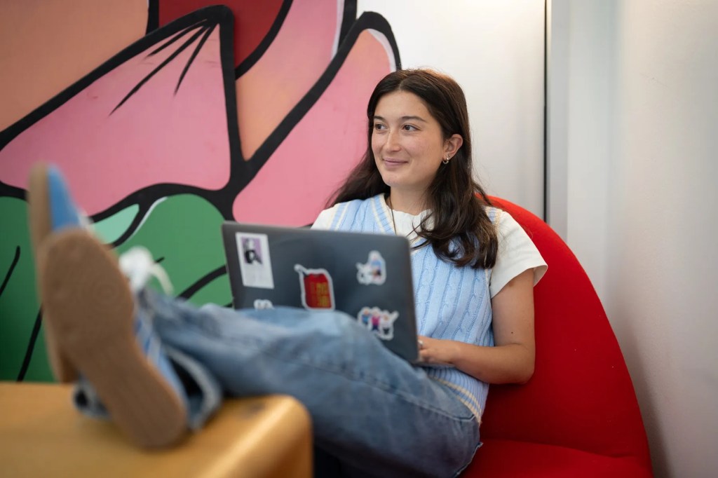 Melanie Chernin works as a children’s advocate at San Francisco Asian Women’s Shelter, which maintains confidential housing for those fleeing abuse, often parents with children. (Sarahbeth Maney for The 19th)
