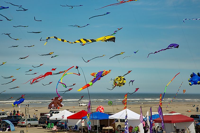 Washington State International Kite Festival at Long Beach, Washington
