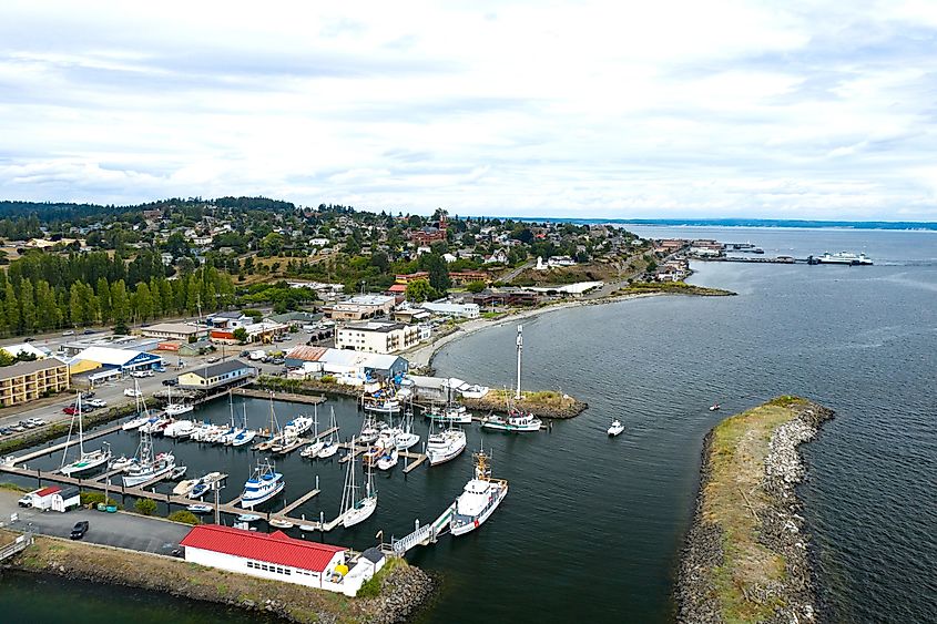 Aerial view of Port Townsend, Washington