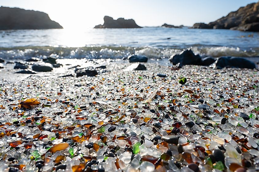 Glass Beach near Fort Bragg, California.