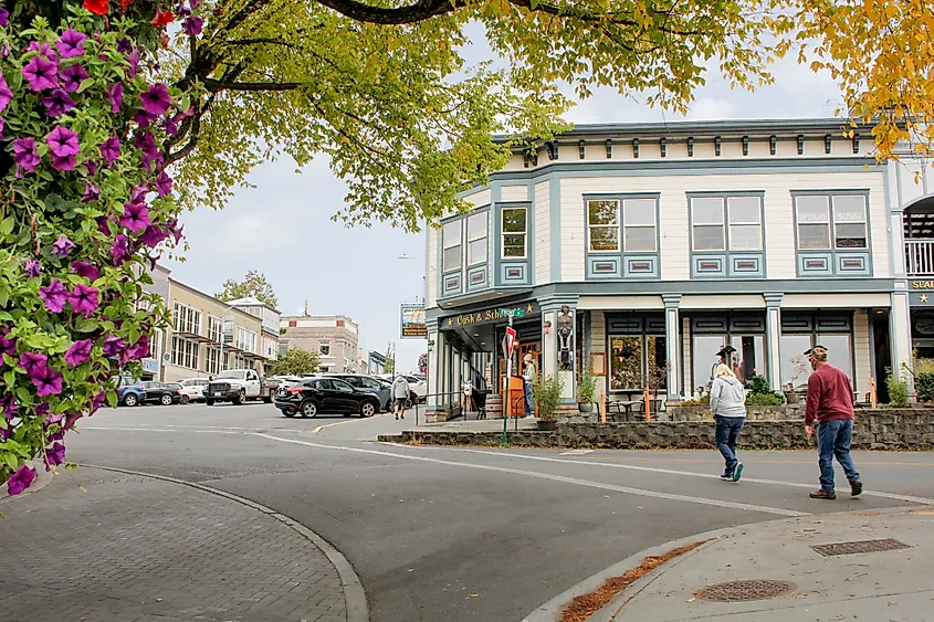 Friday Harbor, Washington. Editorial Photo Credit: 