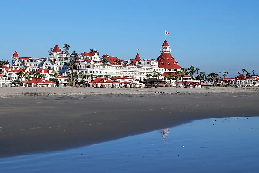 The Victorian Hotel del Coronado in Coronado, California.