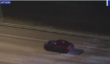 Los Angeles police in pursuit of a DUI driver on the 5 Freeway
