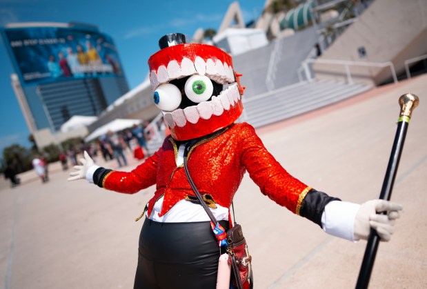Faith Herbert from Florida is cosplaying as Caine, The Amazing Digital Circus at Comic-Con 2026. The annual event is held at the San Diego Convention Center in San Diego, CA, from July 22nd to 26th, 2026. (Nelvin C. Cepeda / The San Diego Union-Tribune)