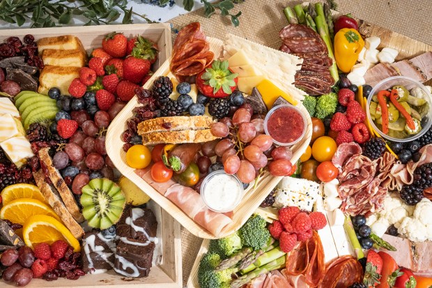 Meat, cheese and fruit boards from Graze Craze. (Matthew Pace)
