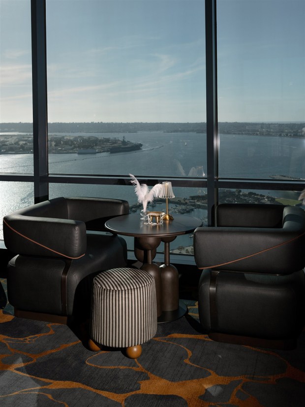 A view of San Diego Bay from the newly reimagined Top of the Hyatt at the Manchester Grand Hyatt San Diego hotel in downtown San Diego. (Jarrod J. Photo)
