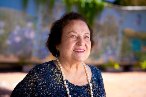 Faye Jonason, 78, of Fallbrook, served for 30 years as director of the museum program at Camp Pendleton. (Nelvin C. Cepeda / The San Diego Union-Tribune)
