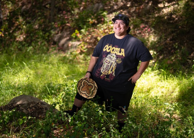 At Sycuan Cultural Center in El Cajon, CA, Daniel Rio, 28, a tribal member of the Sycuan Band of the Kumeyaay Nation, works as a historical researcher for the tribe. (Nelvin C. Cepeda / The San Diego Union-Tribune)