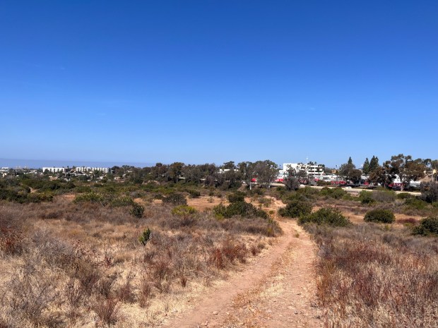 The Emerald Hills Open Space overlooks State Route 94. (Maura Fox / The San Diego Union-Tribune)