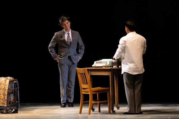 Joseph Lattanzi, left, and Andy Acosta co-star in the national touring production of "Fellow Travelers," which San Diego Opera will present at the Balboa Theatre July 12-14, 2026. (David Pearson / Virginia Opera)