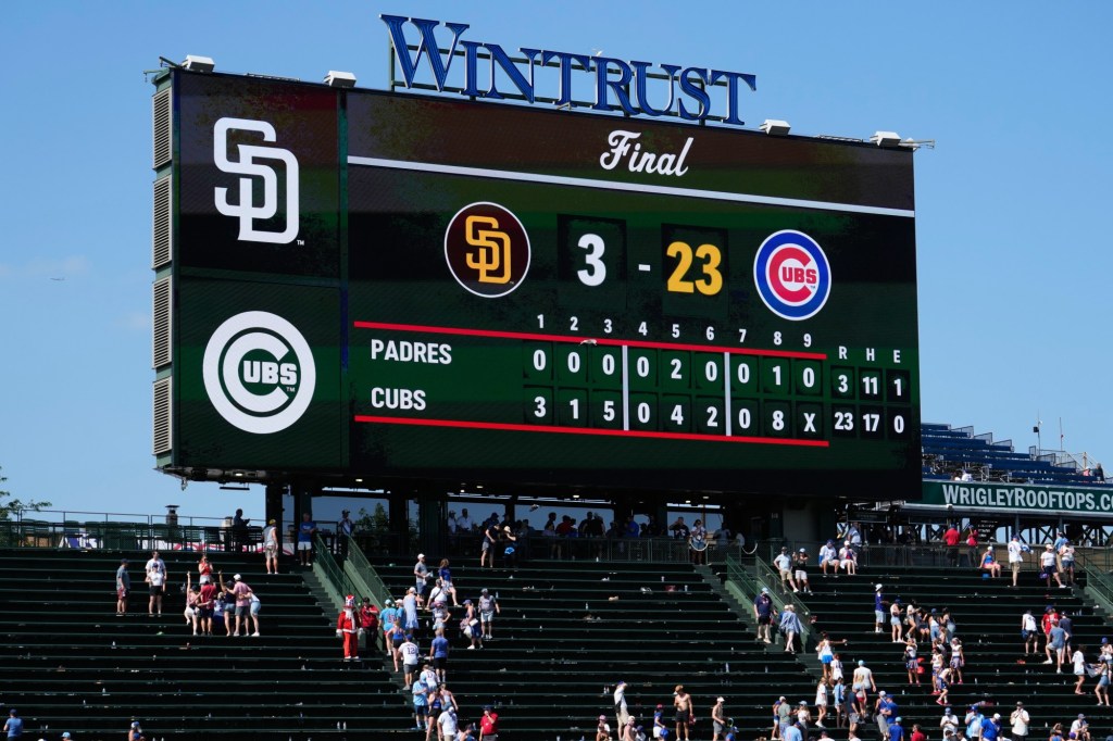 Cubs hand skidding Padres the most lopsided loss in franchise history