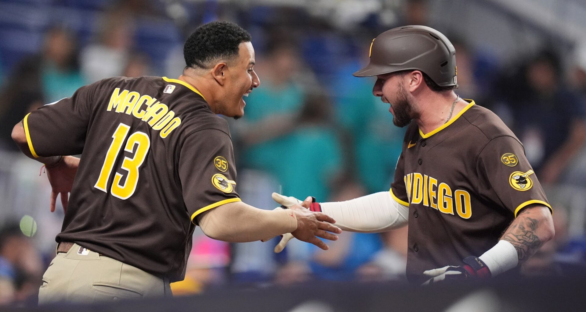 Late homers by Machado, Merrill help Padres complete sweep of Marlins