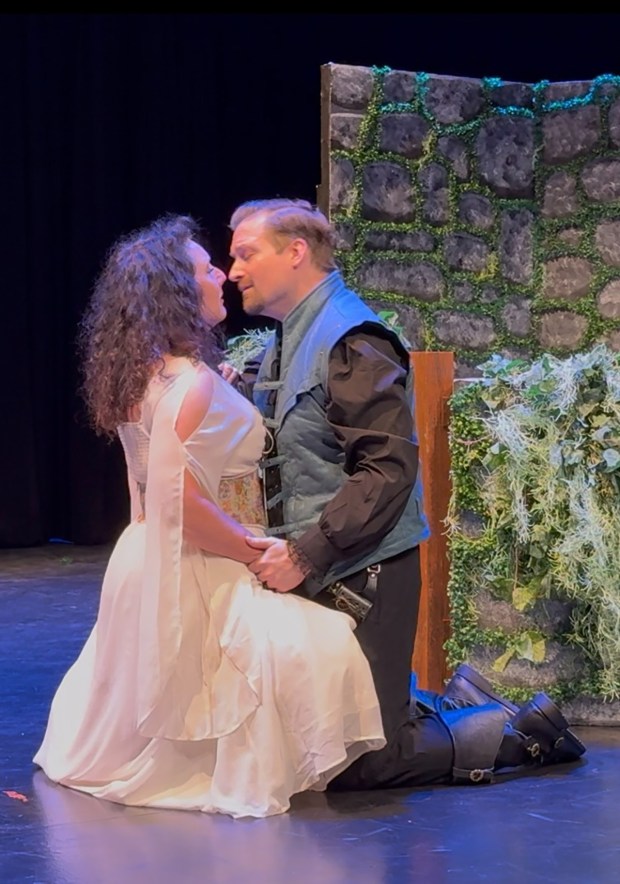 Sarah LeClair, left, and Timothy Benson in Riot Productions' "The Fairy Tale Monologues." (Melissa Punch)