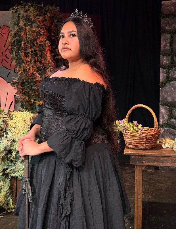Delia Meija in Riot Productions' "The Fairy Tale Monologues." (Melissa Punch)