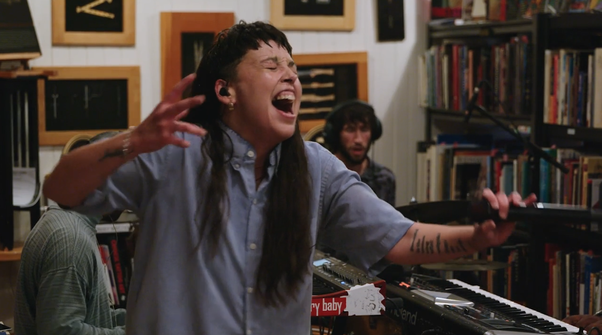 Sacramento musicians play The Stacks at Amatoria bookstore