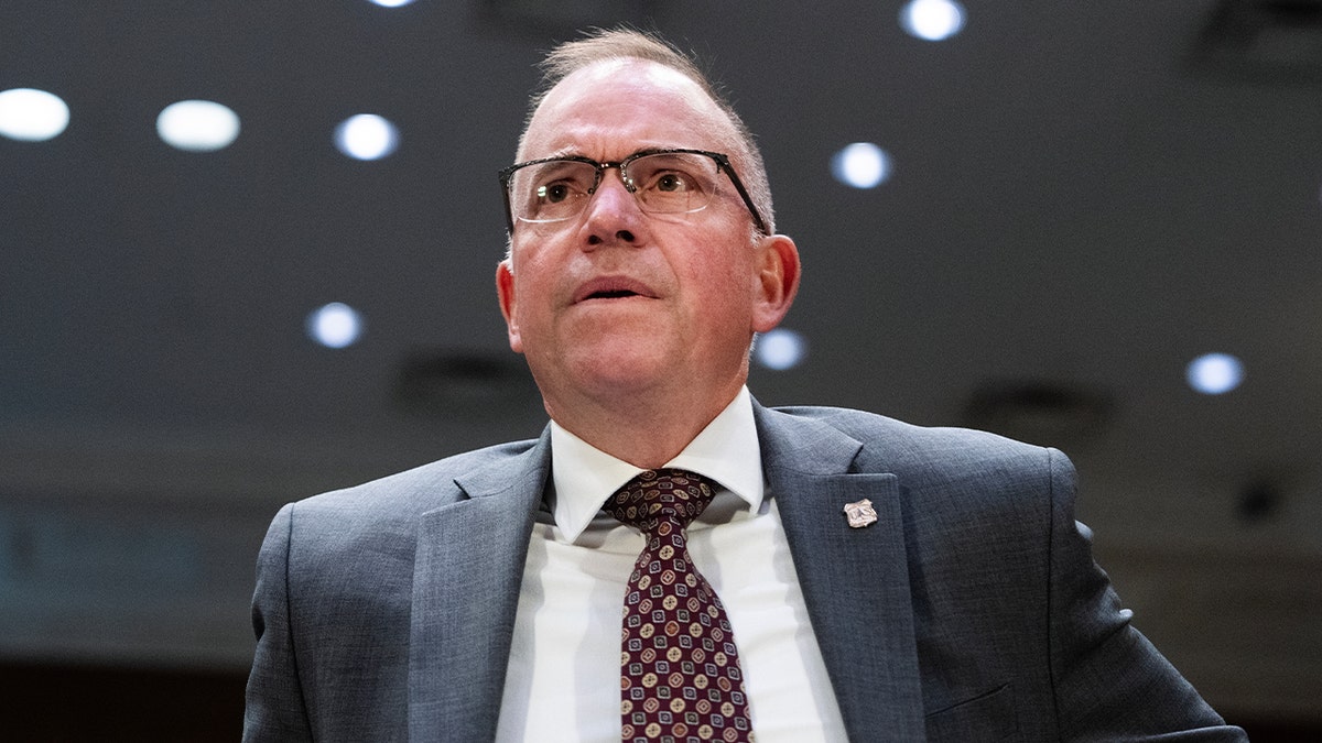 U.S. Forest Service Chief Tom Schultz arrives for the Senate Agriculture, Nutrition and Forestry Committee hearing titled "Oversight of the United States Forest Service," in Dirksen building on Tuesday, June 2, 2026