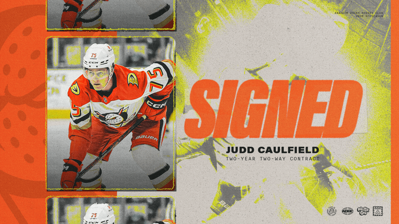 Ducks Sign Caulfield to Two-Year, Two-Way Contract