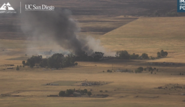 Firefighters battle structure fire in California Valley