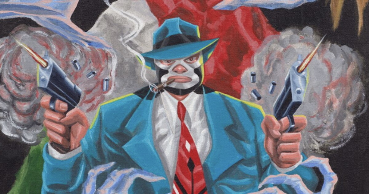 Rafael Navarro's lucha noir hero Sonámbulo joins Lucas Museum collection
