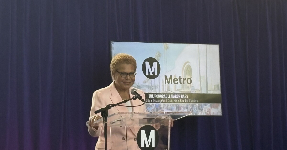 LA Mayor Bass previews ‘fare-free’ system as she takes the Metro Board chair gavel for a second time