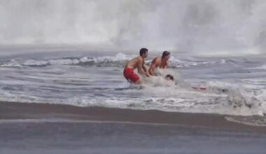 Lifeguard hailed as hero after a dramatic rescue off the California coast