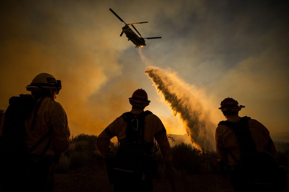 Brush fire in remote area northeast of Los Angeles prompts evacuations