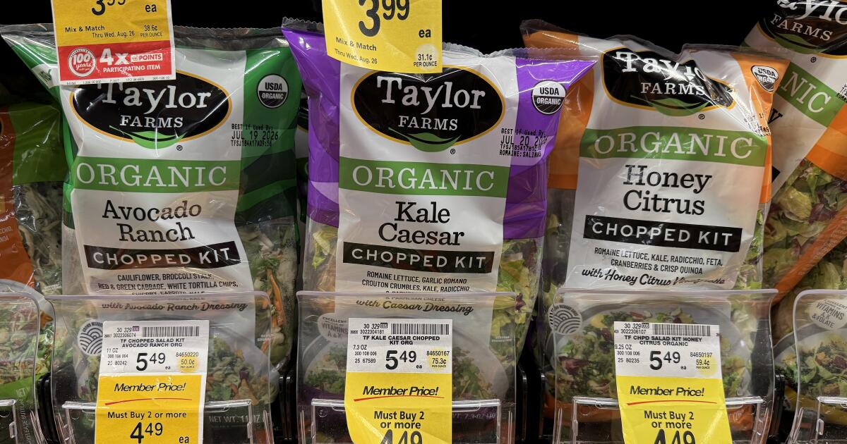 California-based Taylor Farms possible source of cyclosporiasis outbreak