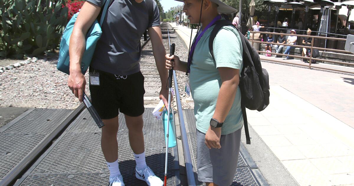 Orange County visually impaired students ride the path toward independence