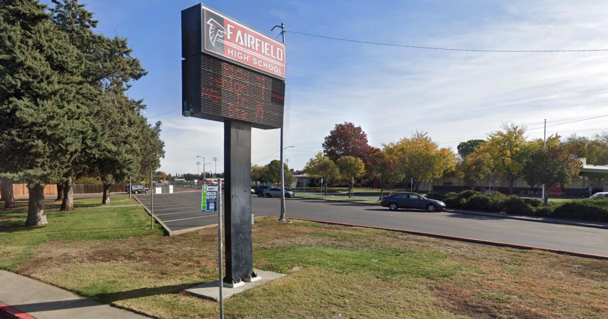 Police arrest suspect in connection with fatal shooting at Fairfield high school last month