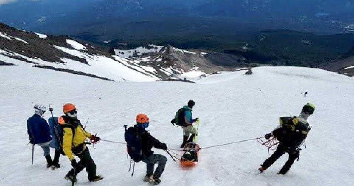 Woman falls length of 5 football fields down a California volcano