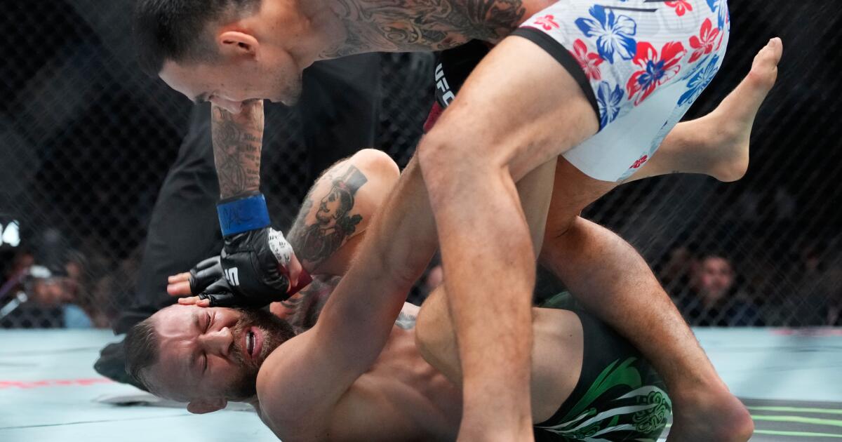 Conor McGregor quickly loses to Max Holloway at UFC 329