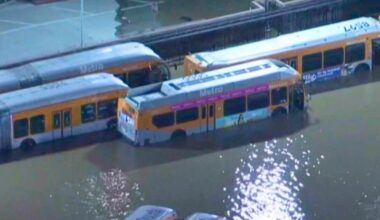 Water main break in West Hollywood floods Sunset Boulevard