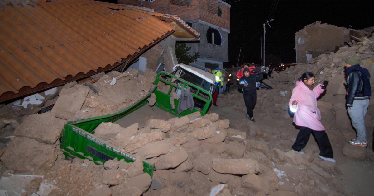 5.5 earthquake hits Peru's Andes region, killing at least 6