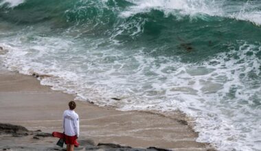 California lifeguards are rescuing thousands during high surf, heat waves this summer