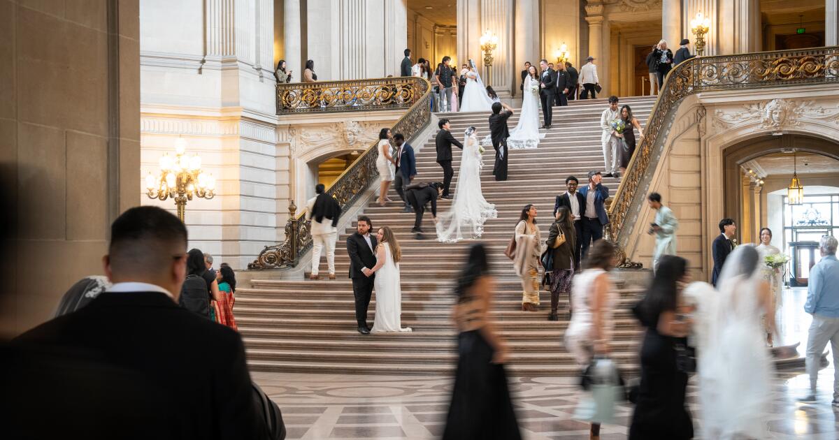 California couples vie to get coveted weddings spots at city buildings