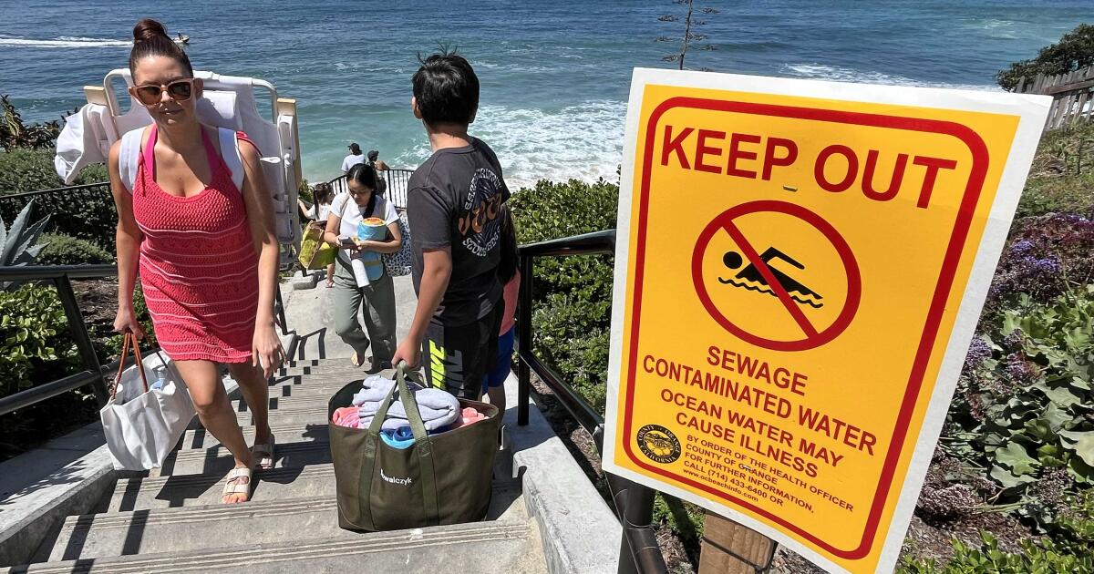 2,000-gallon sewage spill shuts down Laguna's Thalia Street Beach