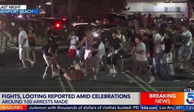 Holiday unrest in Newport Beach leads to closures, looting, arrests