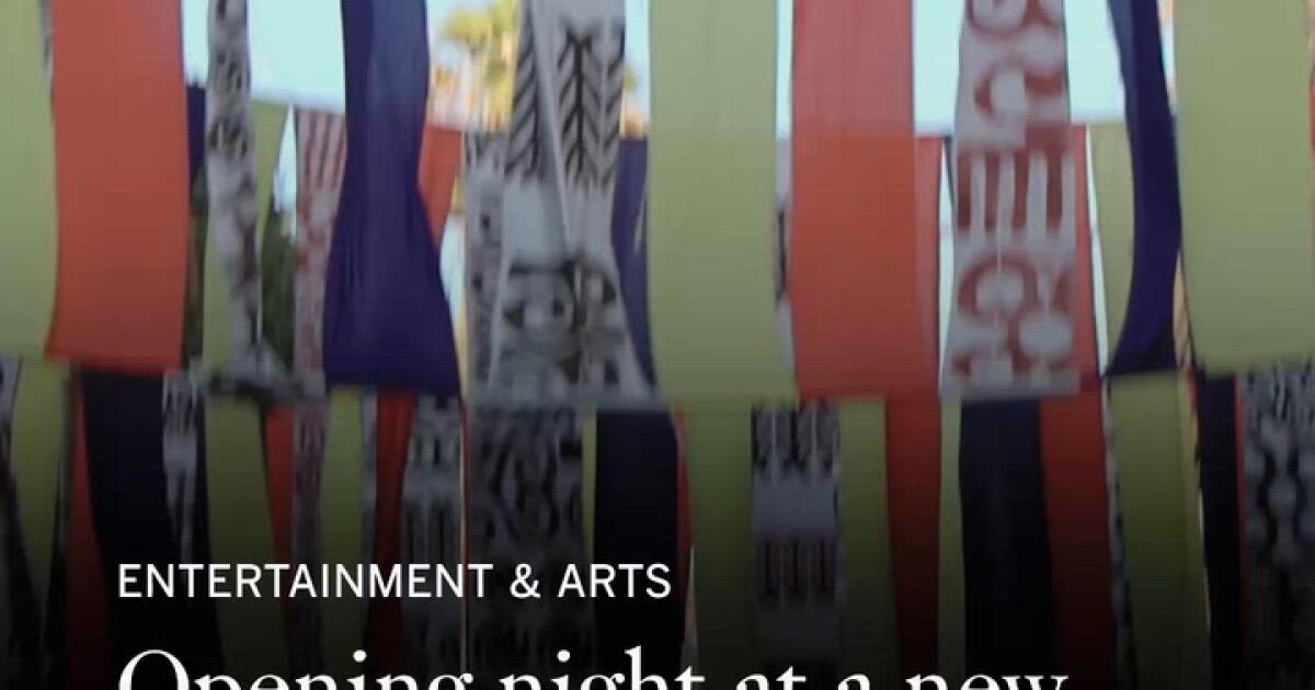 Opening night at a new South L.A. exhibit, “We The People”