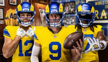 Rams unveil new 'Classic Sol' and 'Fearsome White' uniforms