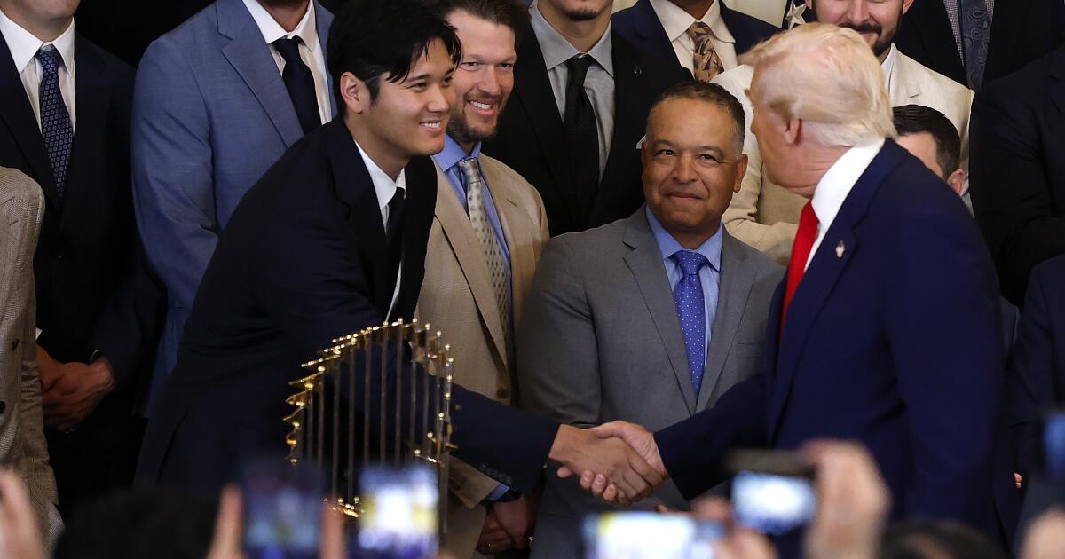 Letters: Planned White House visit causing a stir among Dodger fans