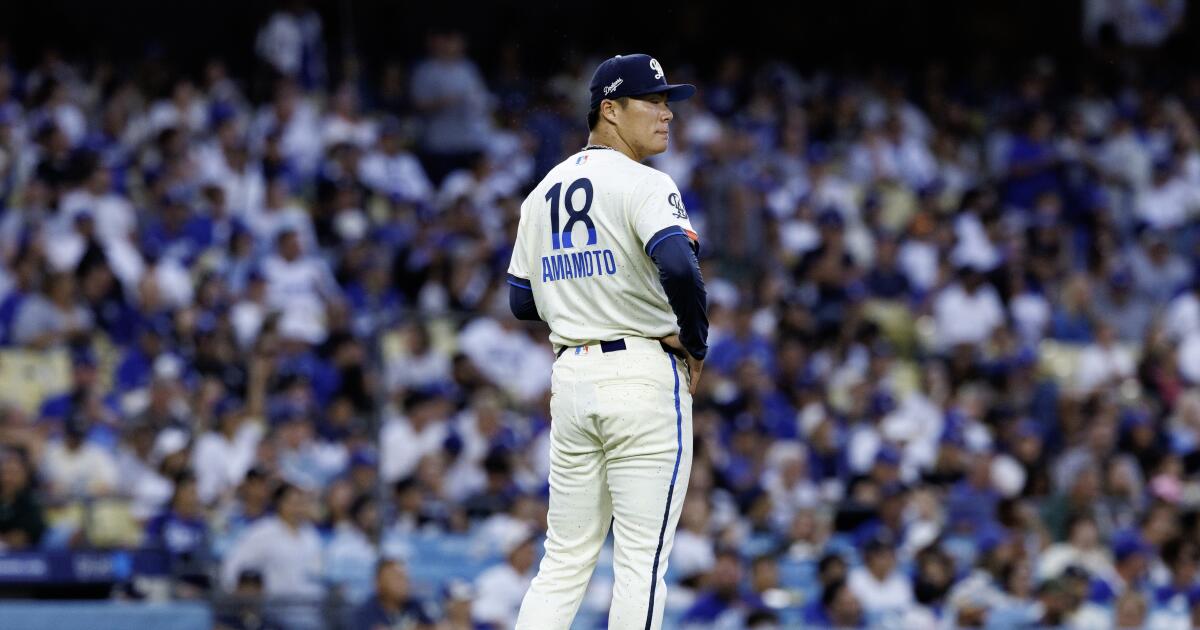 Yoshinobu Yamamoto has rough start as Dodgers lose to Arizona