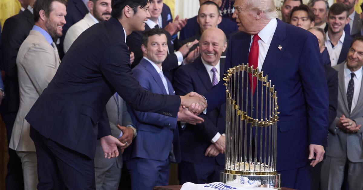 Go visit Trump's White House, Dodgers — but stand up for L.A. while you're there