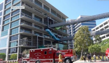 Employees flee fire inside TikTok headquarters in Culver City
