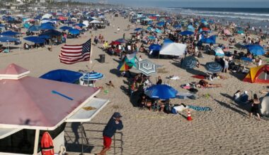 Beachgoers, beware: Your giant shade canopy might be illegal