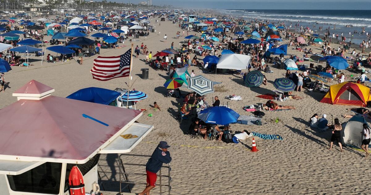 Beachgoers, beware: Your giant shade canopy might be illegal
