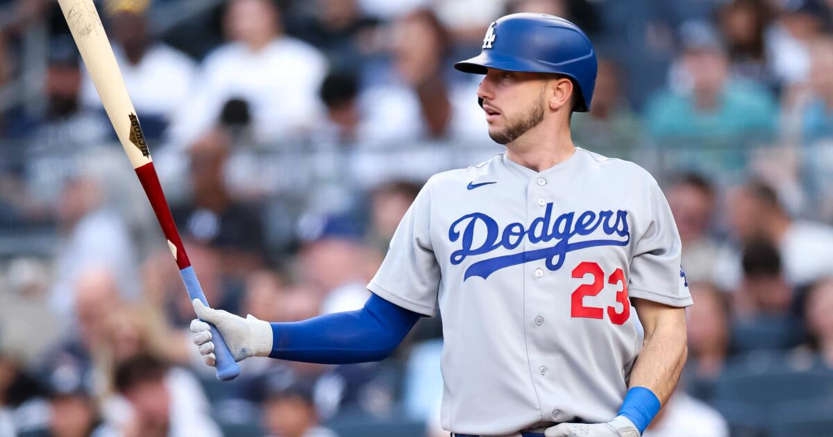 Dodgers aren't panicking over their $60 million Kyle Tucker bet